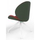 Revive Upholstered Retro Lounge Chair With Pyramid Base